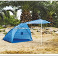beach shelter with extension